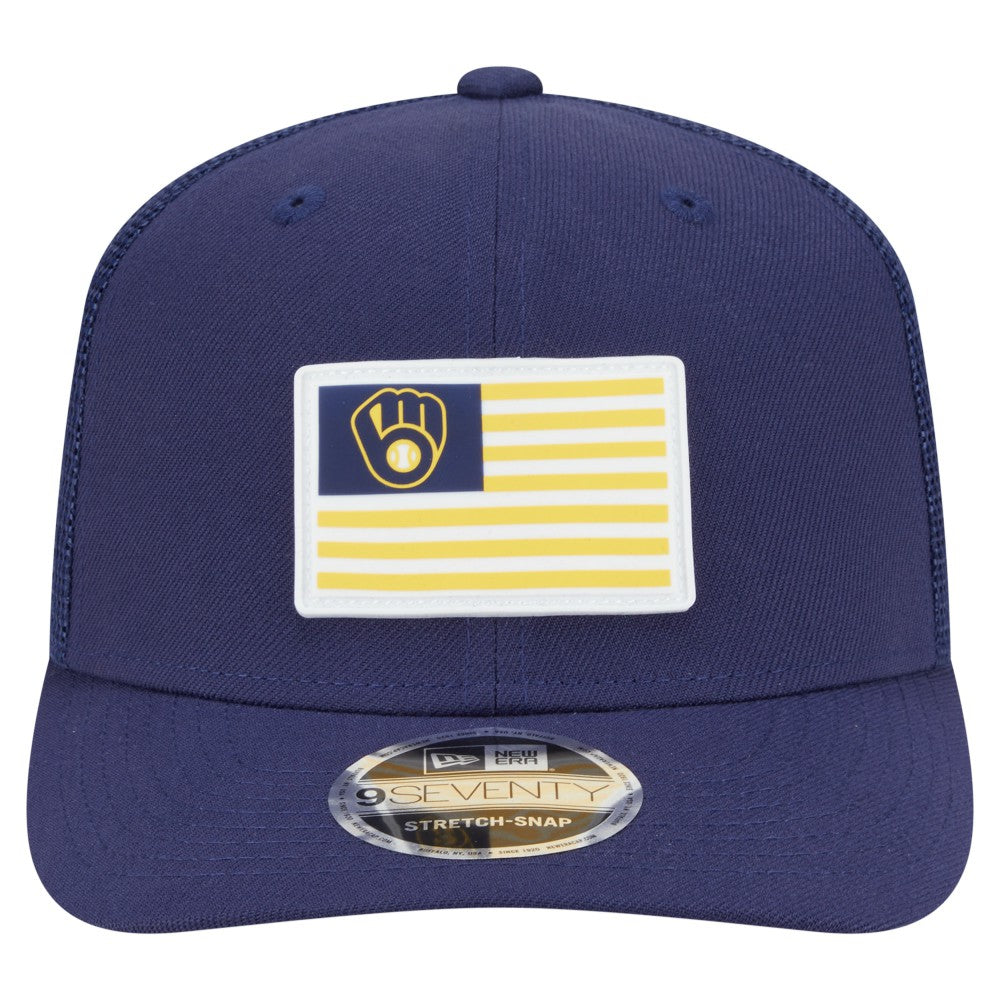 Milwaukee Brewers New Era Flag 9SEVENTY Stretch-Snap Hat - MLB Hats
