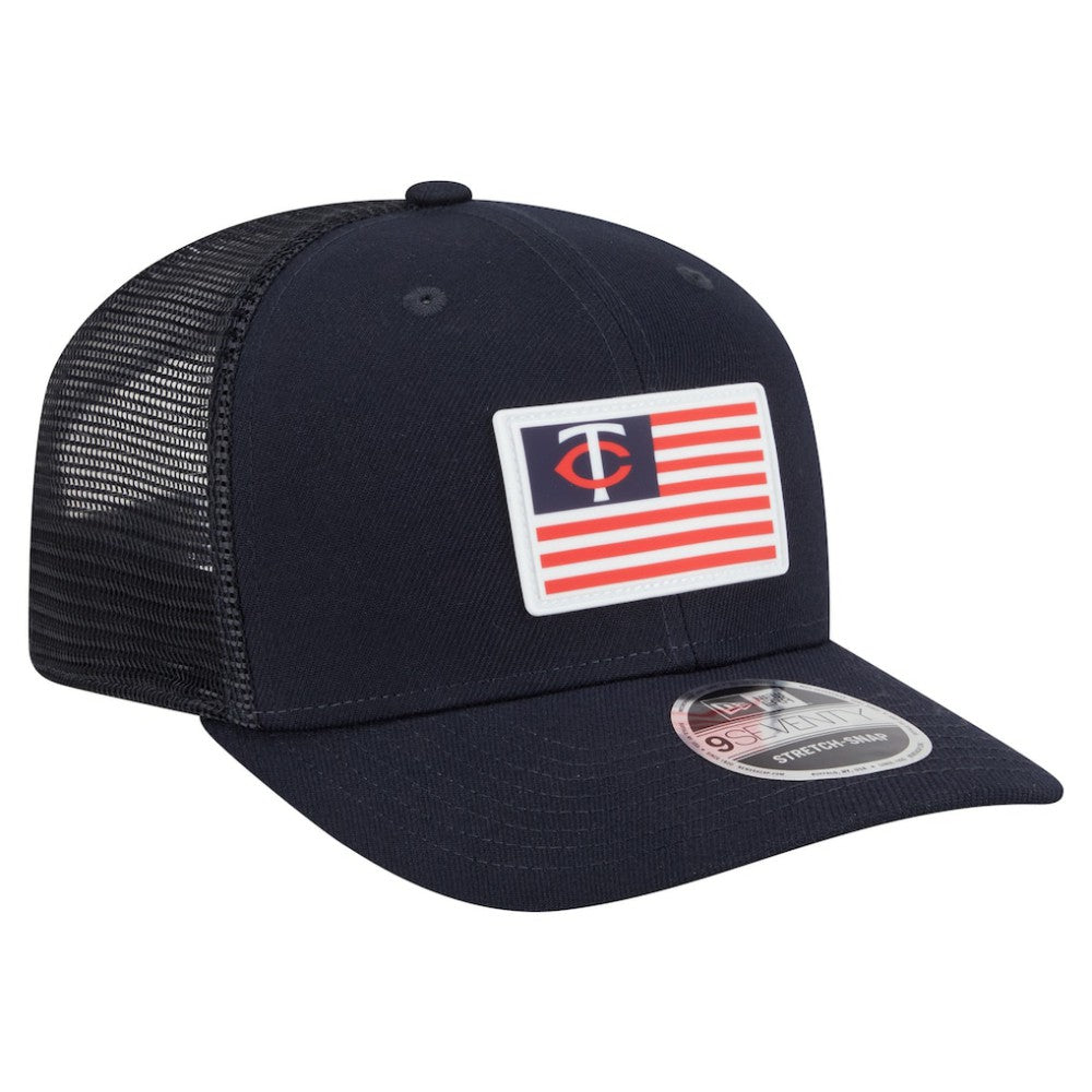 Minnesota Twins New Era Flag 9SEVENTY Stretch-Snap Hat - MLB Hats