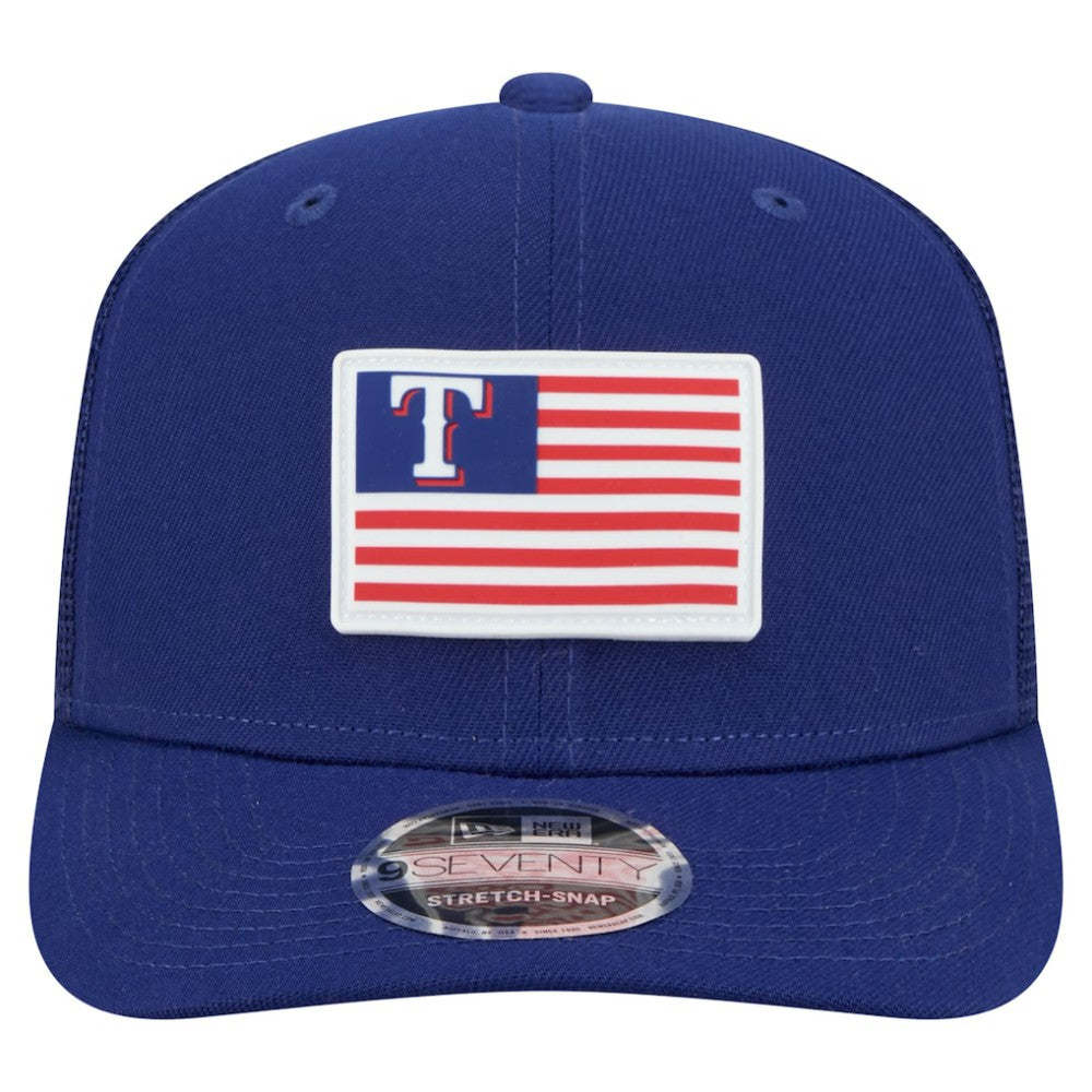 Texas Rangers New Era Flag 9SEVENTY Stretch-Snap Hat - MLB Hats