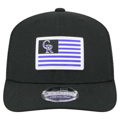 Colorado Rockies New Era Flag 9SEVENTY Stretch-Snap Hat - MLB Hats