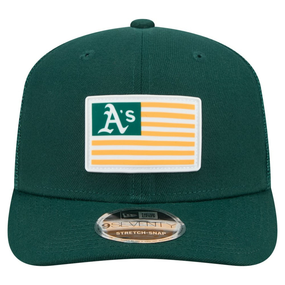 Athletics New Era Flag 9SEVENTY Stretch-Snap Hat - MLB Hats