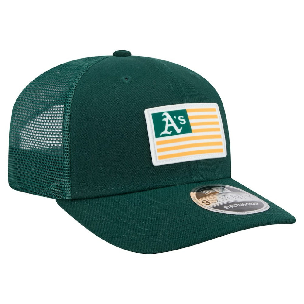 Athletics New Era Flag 9SEVENTY Stretch-Snap Hat - MLB Hats
