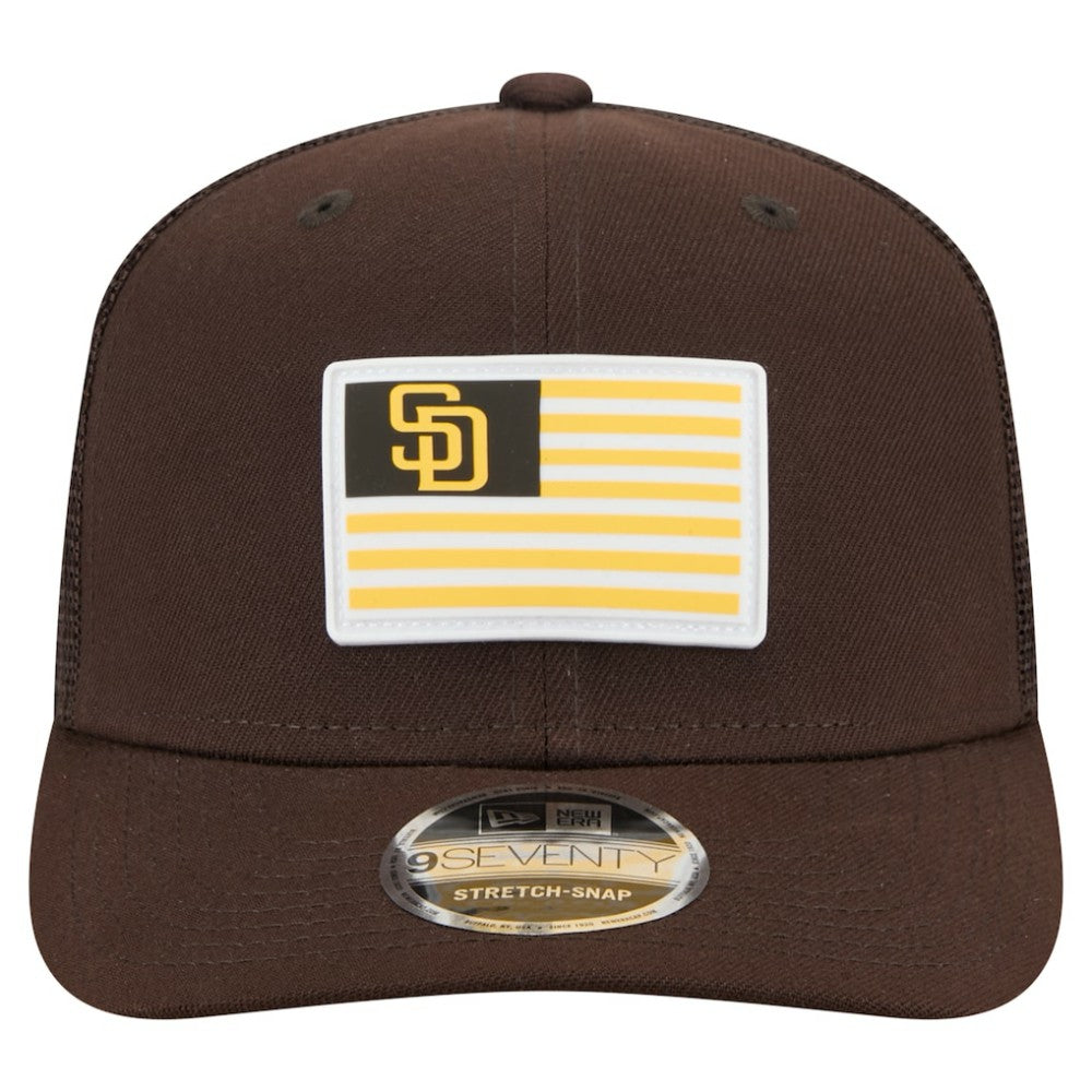 San Diego Padres New Era Flag 9SEVENTY Stretch-Snap Hat - MLB Hats