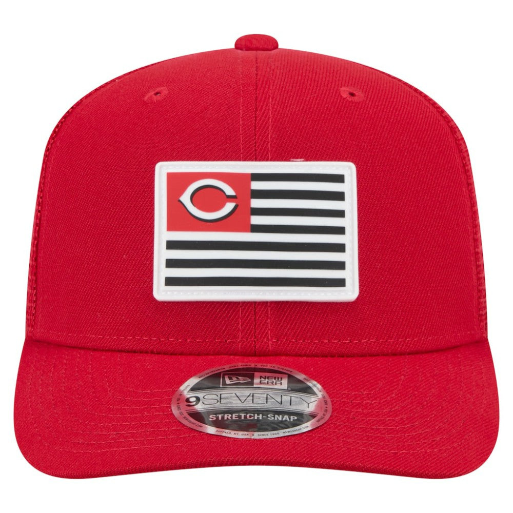 Cincinnati Reds New Era Flag 9SEVENTY Stretch-Snap Hat - MLB Hats