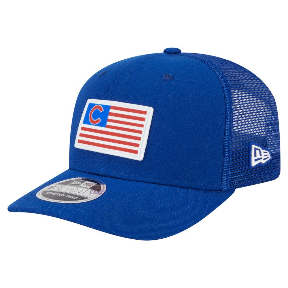 Chicago Cubs New Era Flag 9SEVENTY Stretch-Snap Hat - MLB Hats