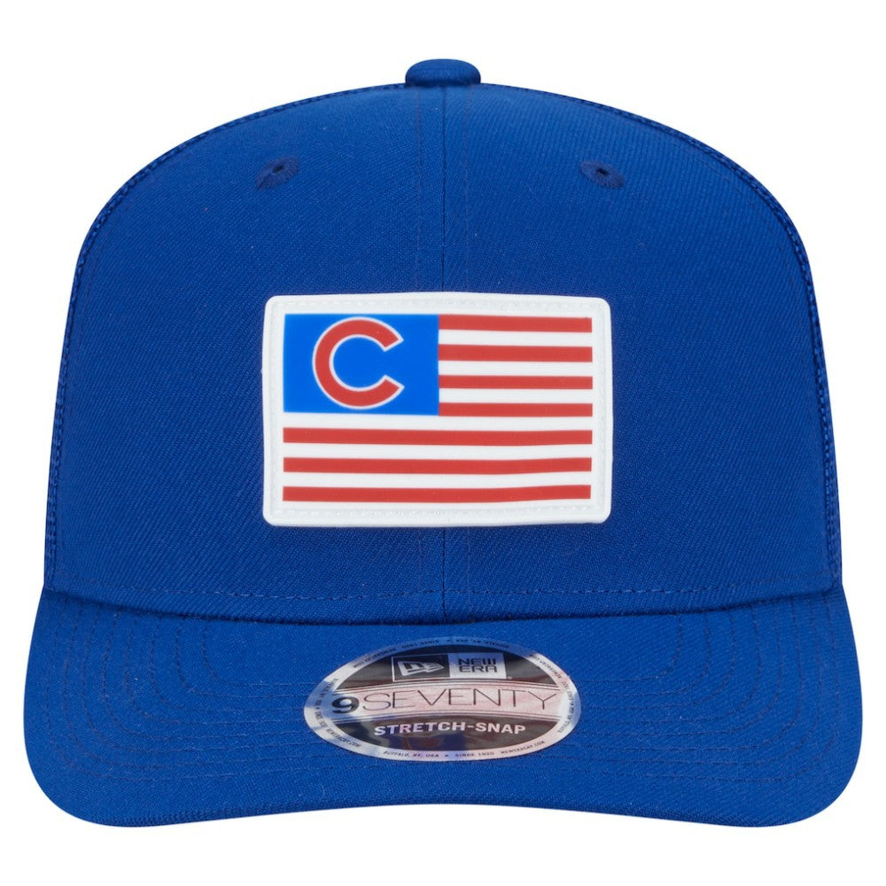 Chicago Cubs New Era Flag 9SEVENTY Stretch-Snap Hat - MLB Hats