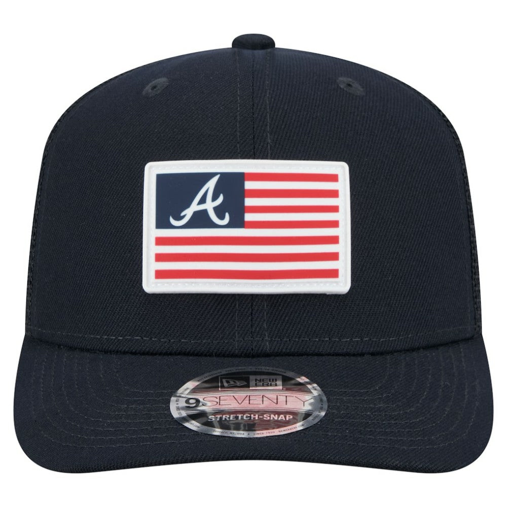 Atlanta Braves New Era Flag 9SEVENTY Stretch-Snap Hat - MLB Hats