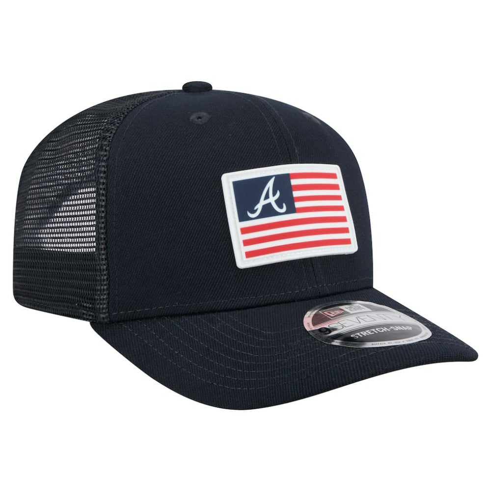 Atlanta Braves New Era Flag 9SEVENTY Stretch-Snap Hat - MLB Hats