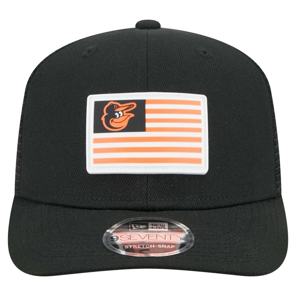 Baltimore Orioles New Era Flag 9SEVENTY Stretch-Snap Hat - MLB Hats