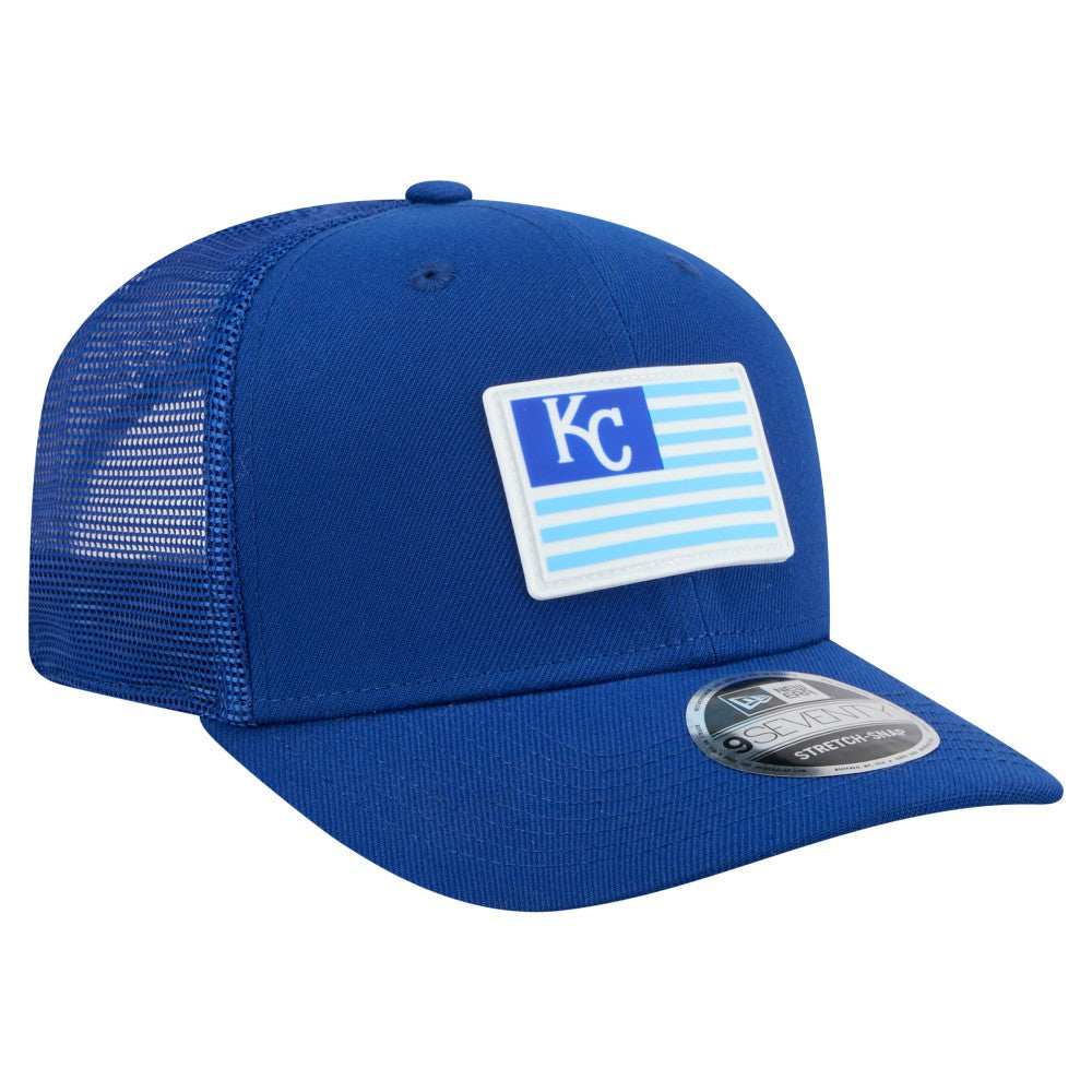 Kansas City Royals New Era Flag 9SEVENTY Stretch-Snap Hat - MLB Hats
