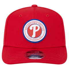 Philadelphia Phillies New Era Circle Patch 9SEVENTY Stretch-Snap Hat - MLB Hats
