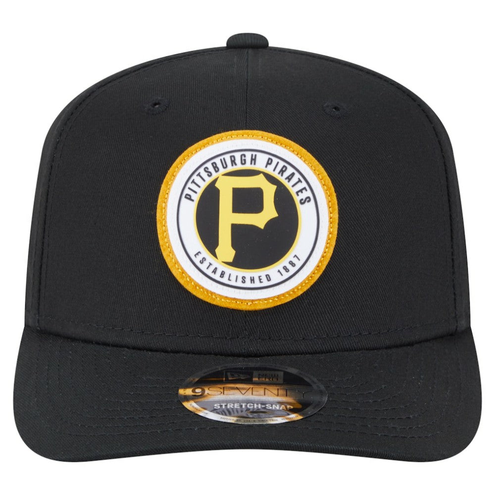 Pittsburgh Pirates New Era Circle Patch 9SEVENTY Stretch-Snap Hat - MLB Hats