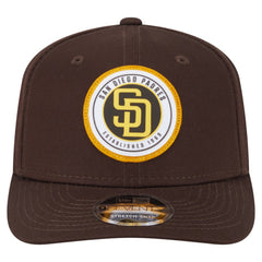 San Diego Padres New Era Circle Patch 9SEVENTY Stretch-Snap Hat - MLB Hats