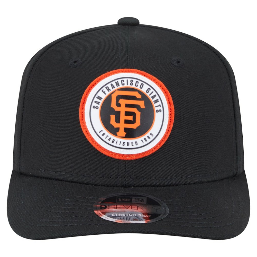 San Francisco Giants New Era Circle Patch 9SEVENTY Stretch-Snap Hat - MLB Hats