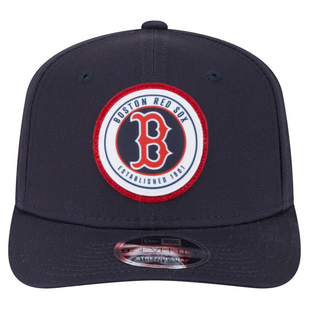 Boston Red Sox New Era Circle Patch 9SEVENTY Stretch-Snap Hat - MLB Hats