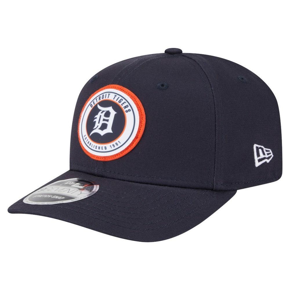 Detroit Tigers New Era Circle Patch 9SEVENTY Stretch-Snap Hat - MLB Hats