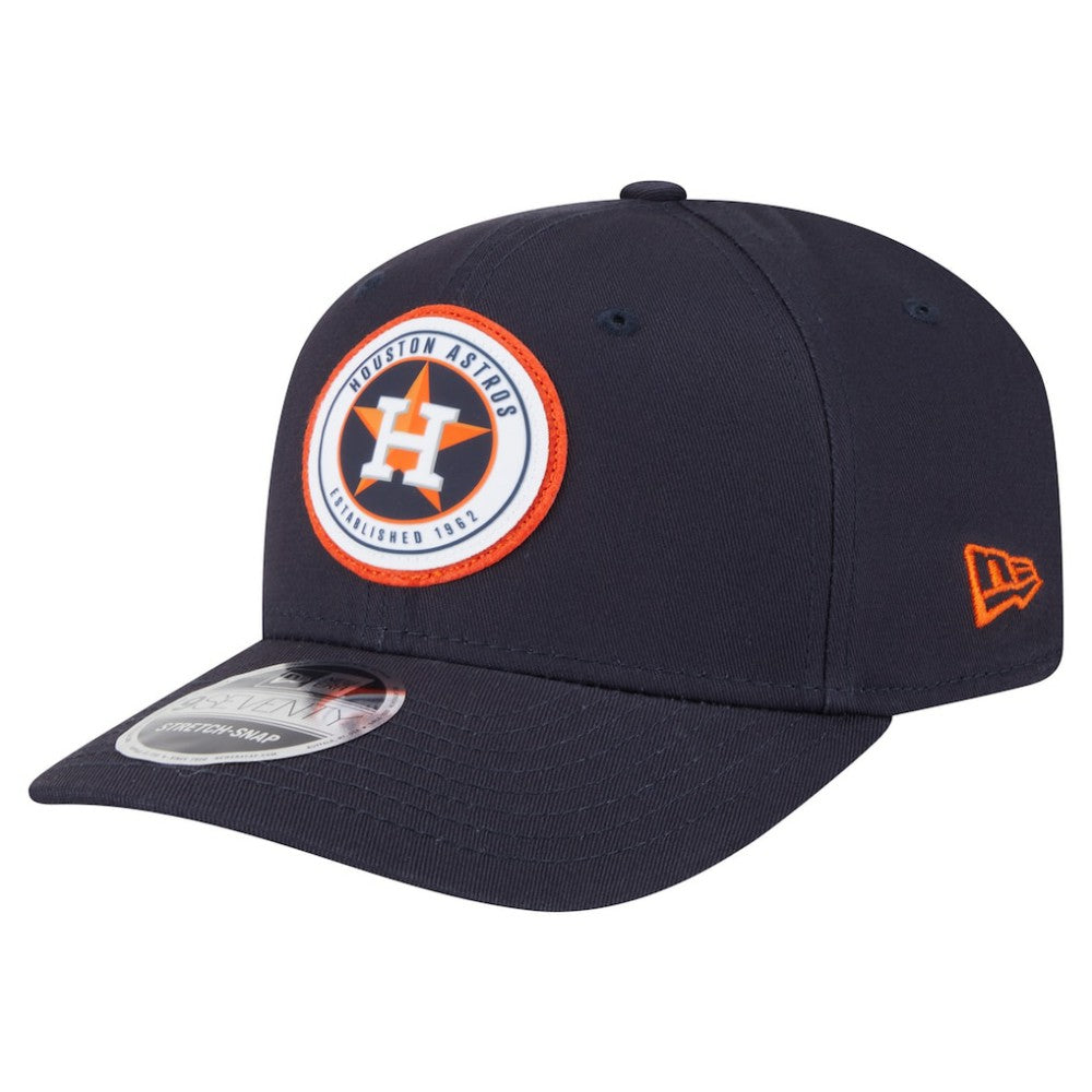 Houston Astros New Era Circle Patch 9SEVENTY Stretch-Snap Hat - MLB Hats
