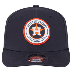 Houston Astros New Era Circle Patch 9SEVENTY Stretch-Snap Hat - MLB Hats