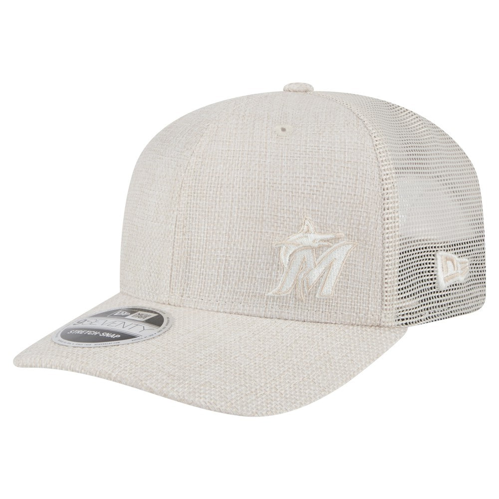 Miami Marlins New Era Flawless 9SEVENTY Stretch-Snap Hat - MLB Hats