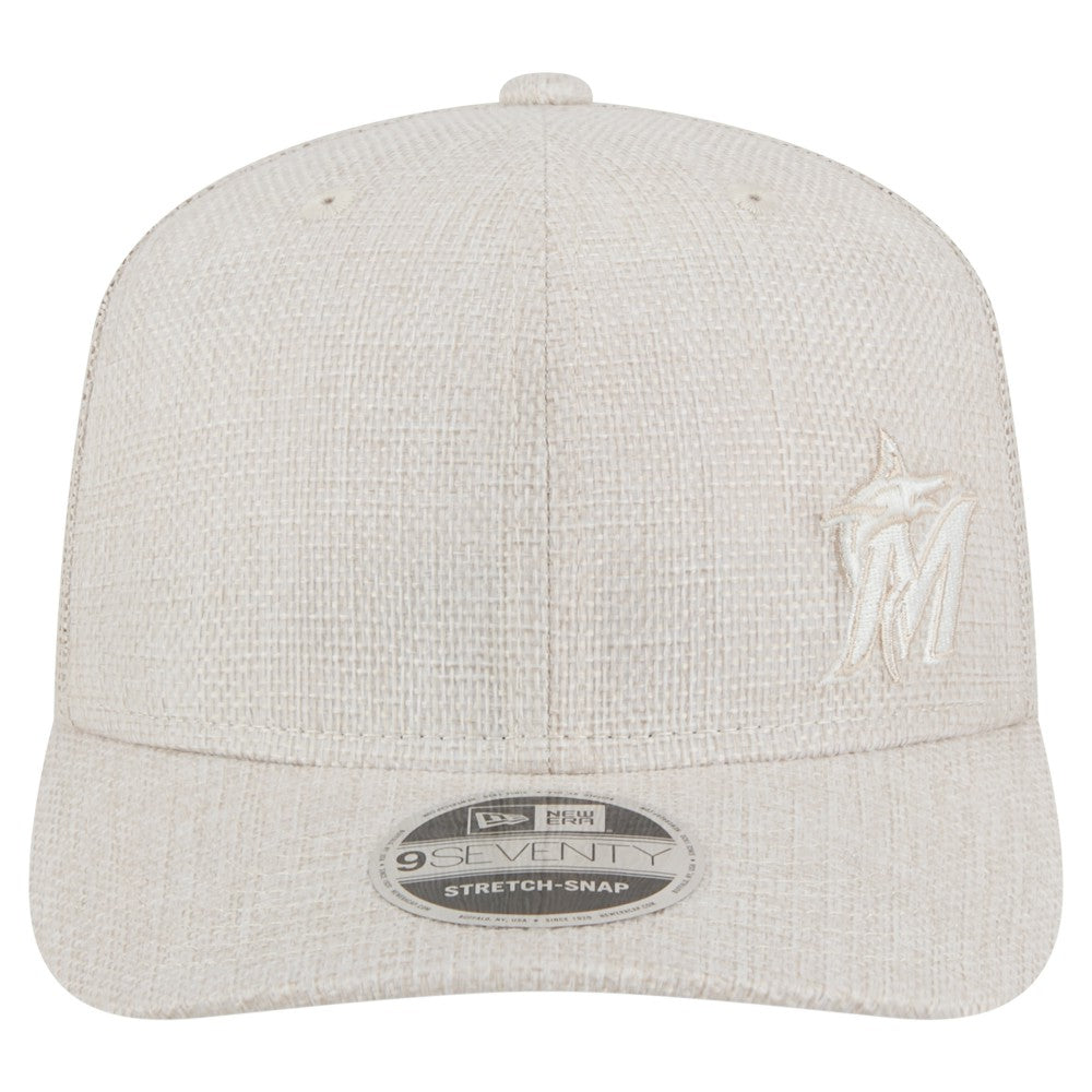 Miami Marlins New Era Flawless 9SEVENTY Stretch-Snap Hat - MLB Hats