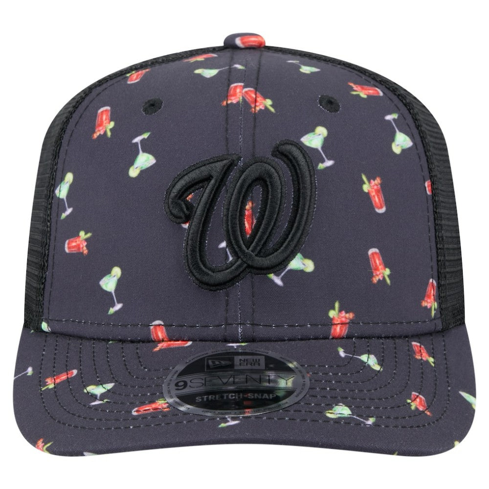 Washington Nationals New Era Adventure Drinks Pattern 9SEVENTY Stretch-Snap Hat - MLB Hats