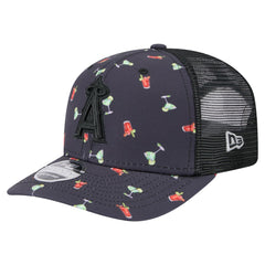 Los Angeles Angels New Era Adventure Drinks Pattern 9SEVENTY Stretch-Snap Hat - MLB Hats