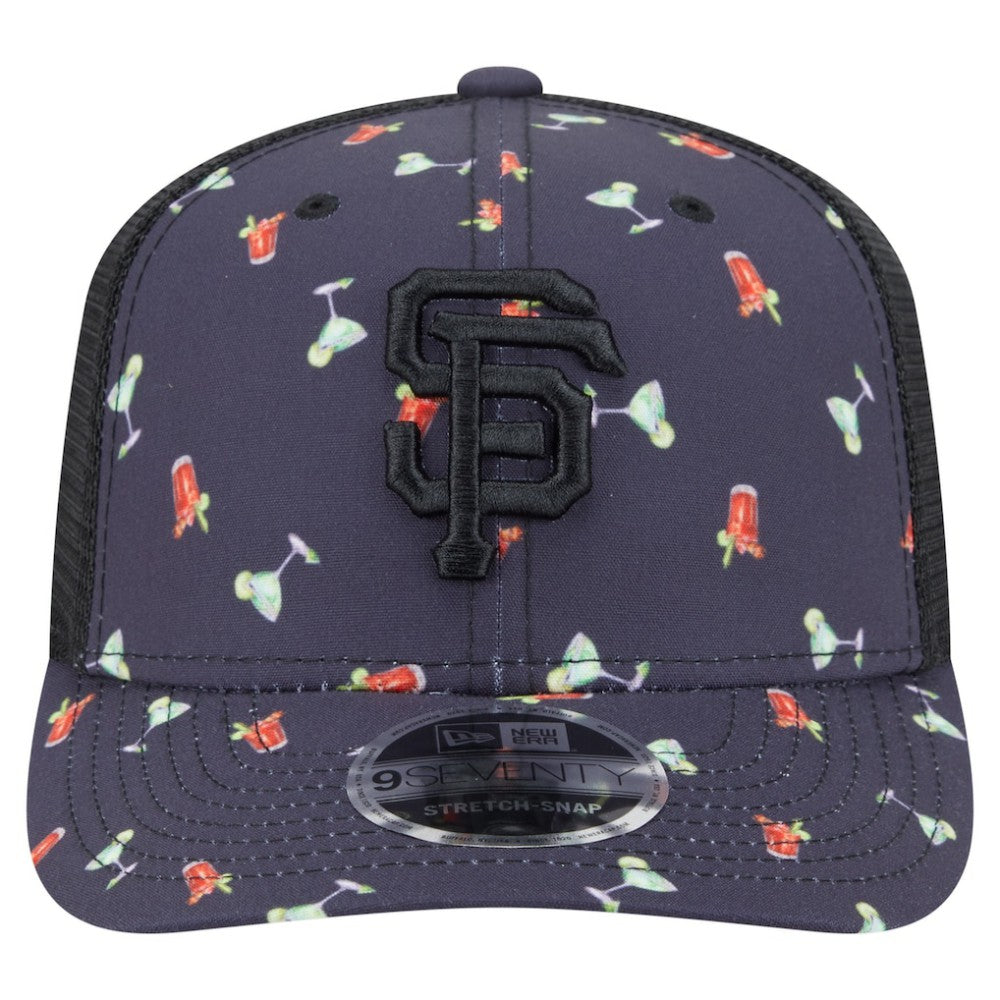 San Francisco Giants New Era Adventure Drinks Pattern 9SEVENTY Stretch-Snap Hat - MLB Hats