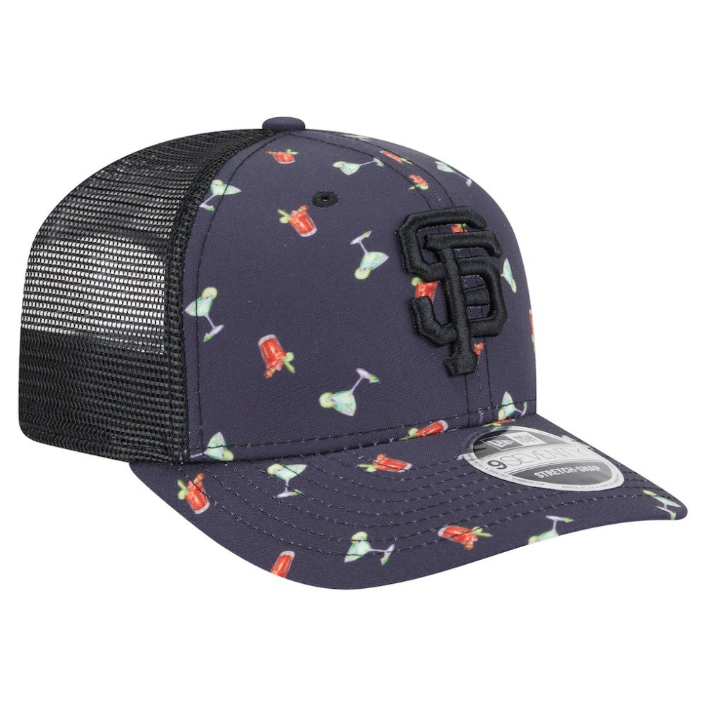 San Francisco Giants New Era Adventure Drinks Pattern 9SEVENTY Stretch-Snap Hat - MLB Hats