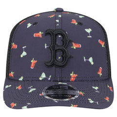 Boston Red Sox New Era Adventure Drinks Pattern 9SEVENTY Stretch-Snap Hat - MLB Hats