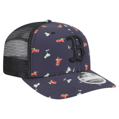 Boston Red Sox New Era Adventure Drinks Pattern 9SEVENTY Stretch-Snap Hat - MLB Hats