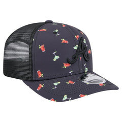 Atlanta Braves New Era Adventure Drinks Pattern 9SEVENTY Stretch-Snap Hat - MLB Hats