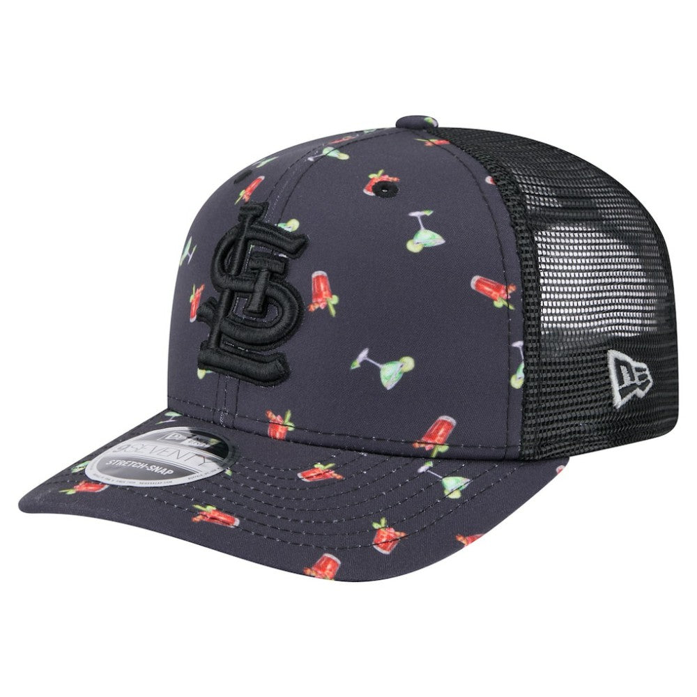 St. Louis Cardinals New Era Adventure Drinks Pattern 9SEVENTY Stretch-Snap Hat - MLB Hats