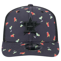 Houston Astros New Era Adventure Drinks Pattern 9SEVENTY Stretch-Snap Hat - MLB Hats