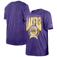 Purple Los Angeles Lakers Throwback Vintage Boxy Mineral Wash T-Shirt | NBA