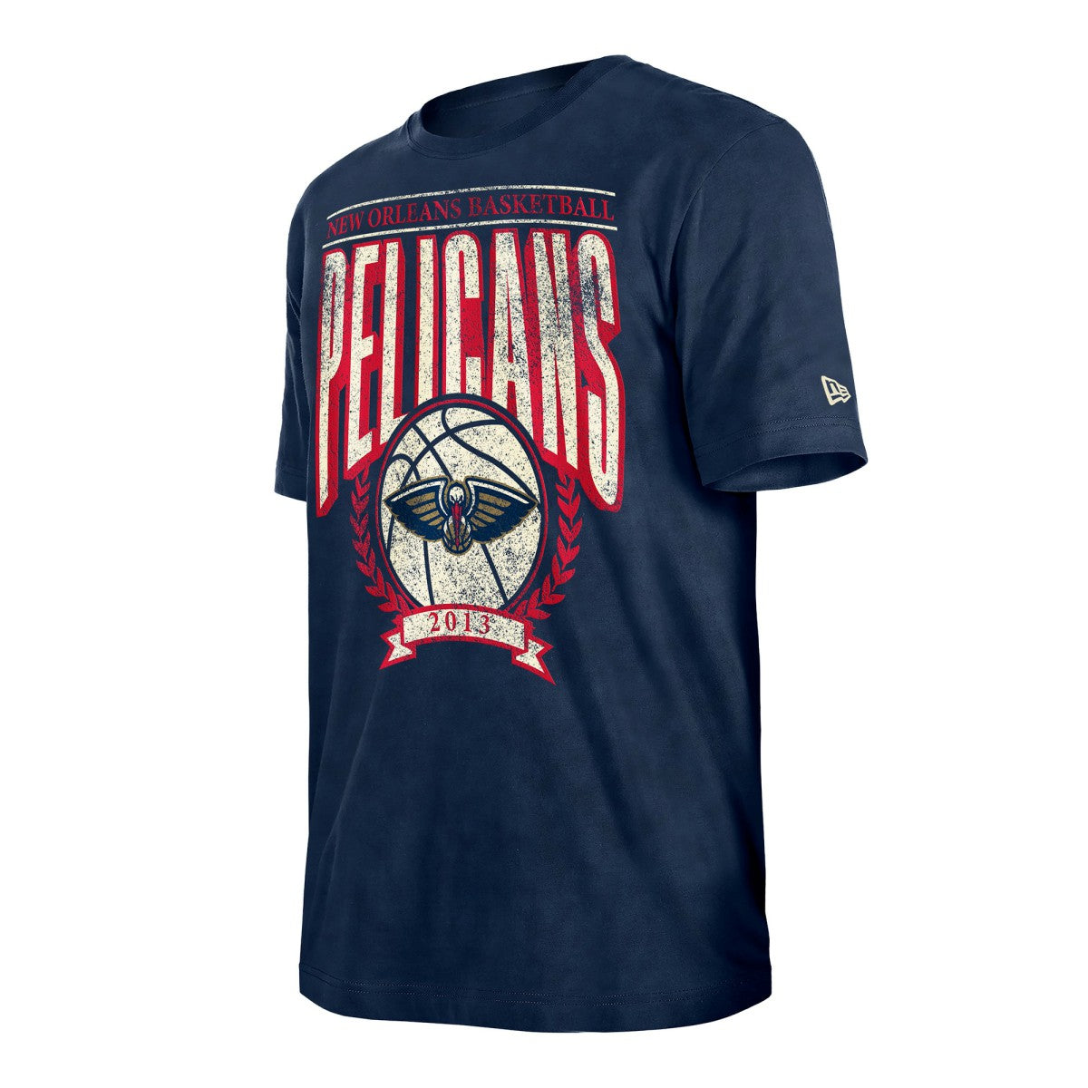 Navy New Orleans Pelicans Throwback Vintage Boxy Mineral Wash T-Shirt | NBA