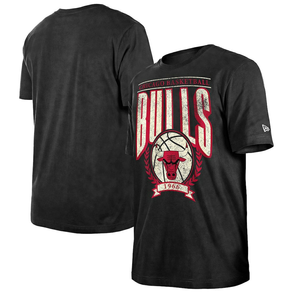 Black Chicago Bulls Throwback Vintage Boxy Mineral Wash T-Shirt sale | NBA