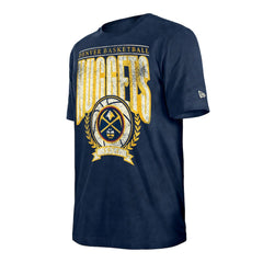 Navy Denver Nuggets Throwback Vintage Boxy Mineral Wash T-Shirt sale | NBA