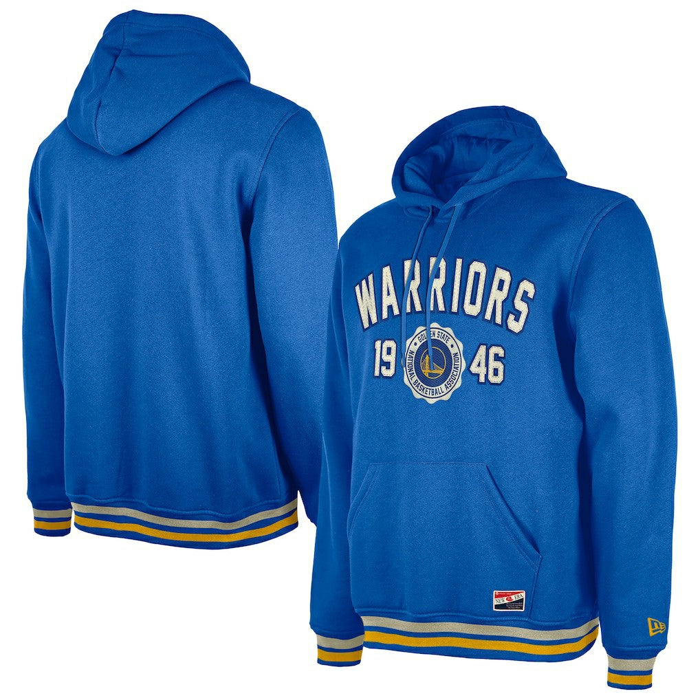Royal Golden State Warriors Throwback Vintage Pullover Hoodie sale | NBA