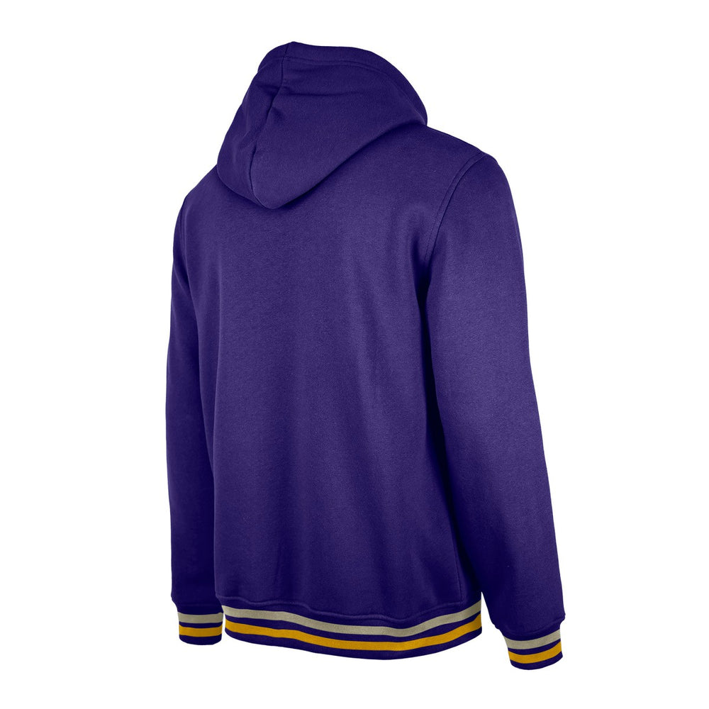 Purple Los Angeles Lakers Throwback Vintage Pullover Hoodie | NBA