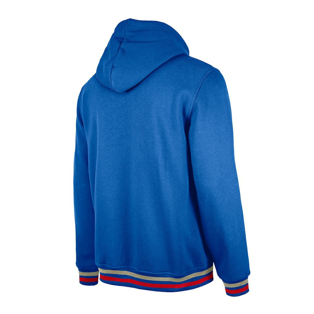 Royal Philadelphia 76ers Throwback Vintage Pullover Hoodie | NBA