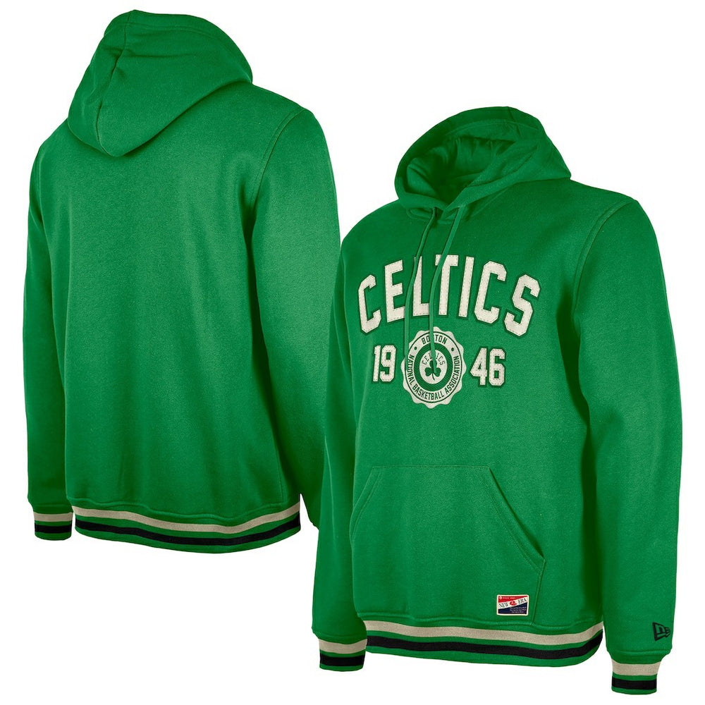 Kelly Green Boston Celtics Throwback Vintage Pullover Hoodie | NBA