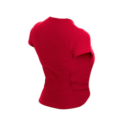 Dark Red Miami Heat Women's Leisure Collection Baby Doll Cropped T-Shirt | NBA