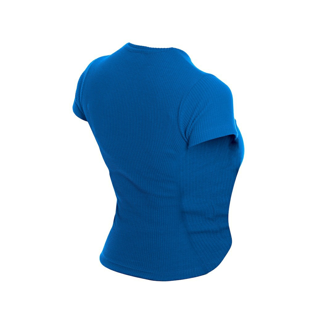 Blue Philadelphia 76ers Women's Leisure Collection Baby Doll Cropped T-Shirt | NBA