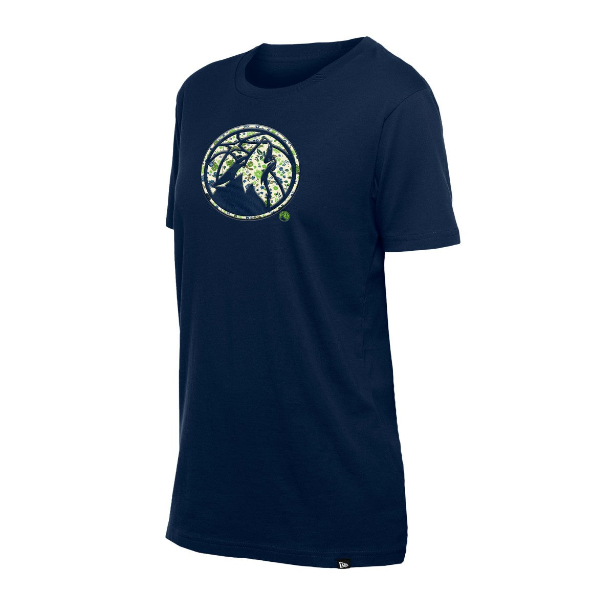Navy Minnesota Timberwolves Women's Glam Game Flower T-Shirt | NBA