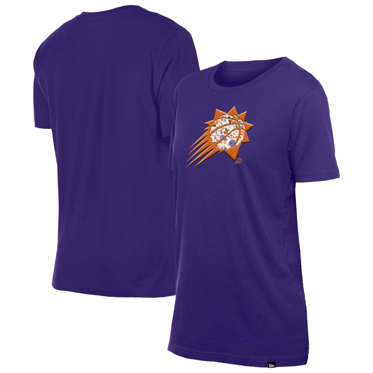 Purple Phoenix Suns Women's Glam Game Flower T-Shirt | NBA