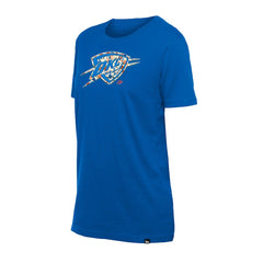 Blue Oklahoma City Thunder Women's Glam Game Flower T-Shirt | NBA