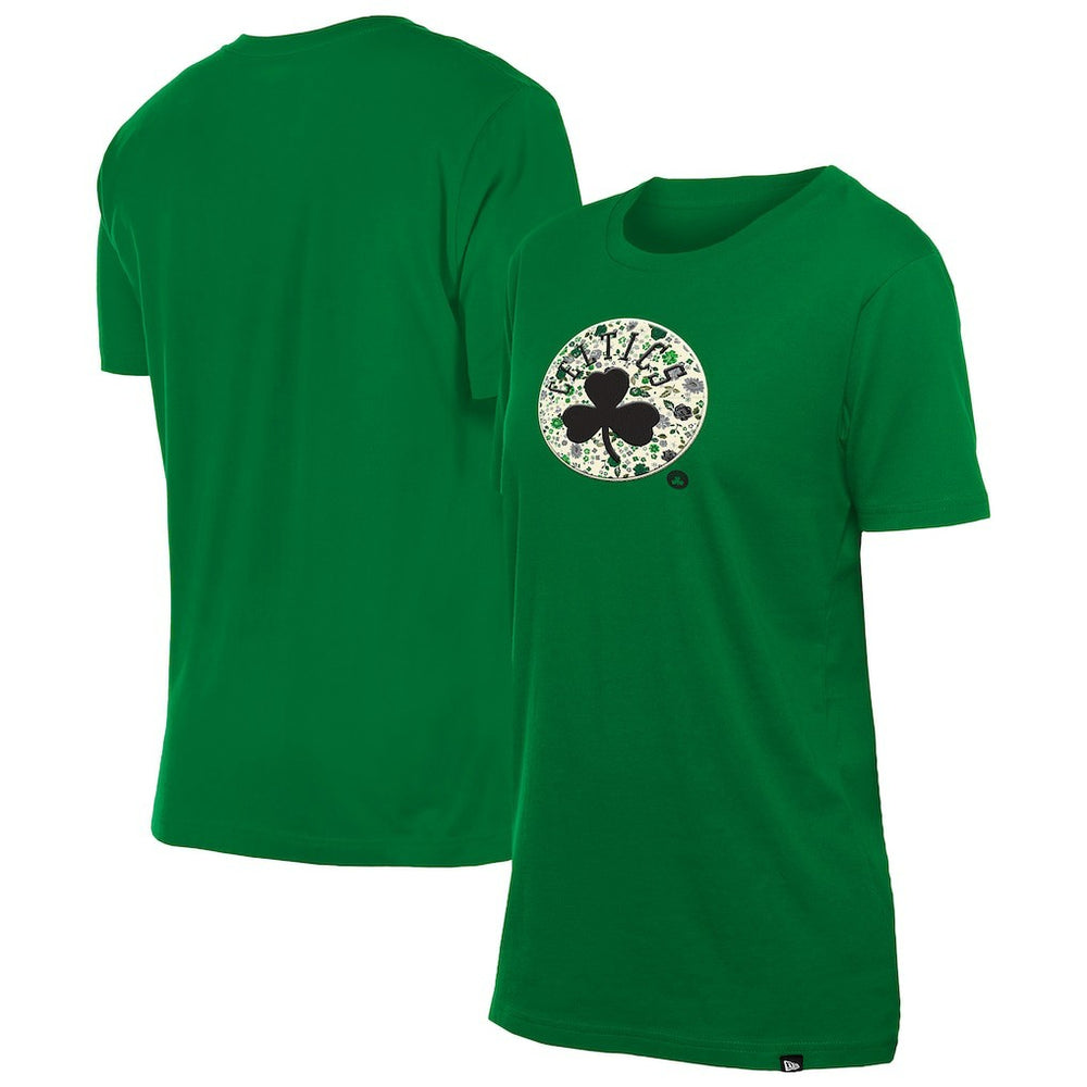Kelly Green Boston Celtics Women's Glam Game Flower T-Shirt | NBA