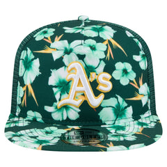Athletics New Era Adventure Pattern Golfer Trucker Snapback Hat - MLB Hats