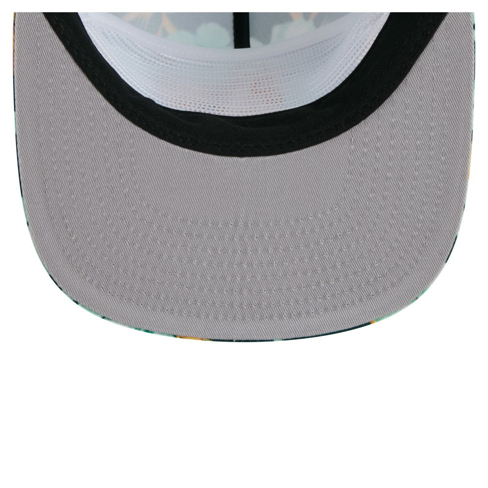 Athletics New Era Adventure Pattern Golfer Trucker Snapback Hat - MLB Hats