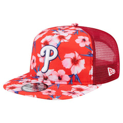 Philadelphia Phillies New Era Adventure Pattern Golfer Trucker Snapback Hat - MLB Hats